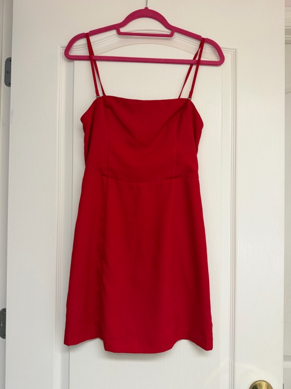 NEW Red Strapless Slip Dress Size S